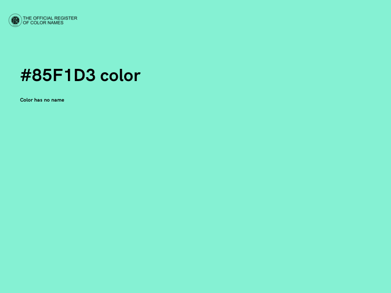 #85F1D3 color image