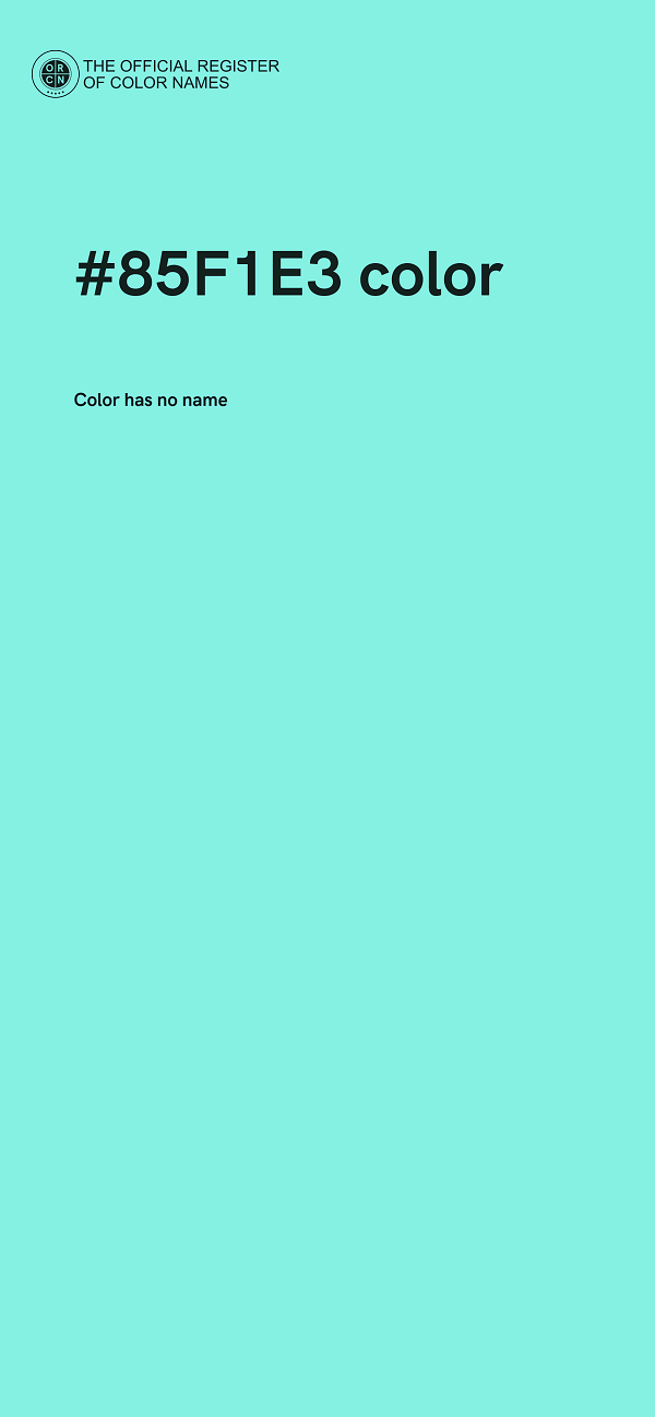 #85F1E3 color image
