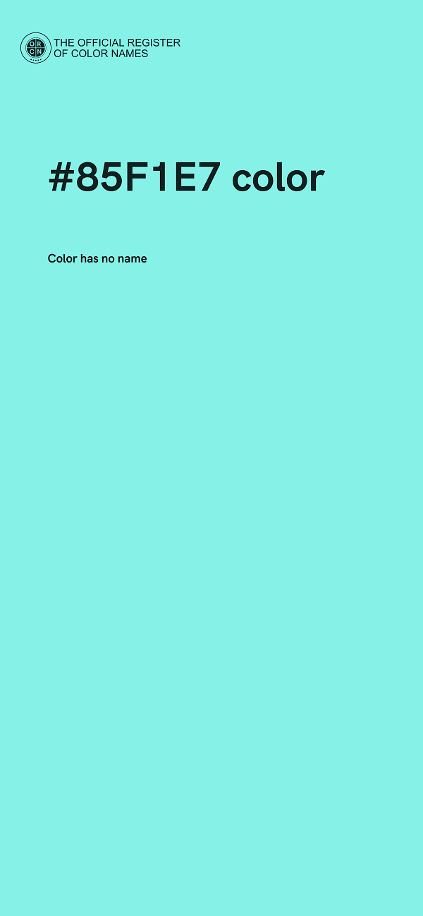 #85F1E7 color image