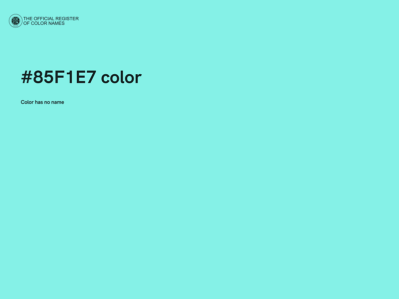 #85F1E7 color image