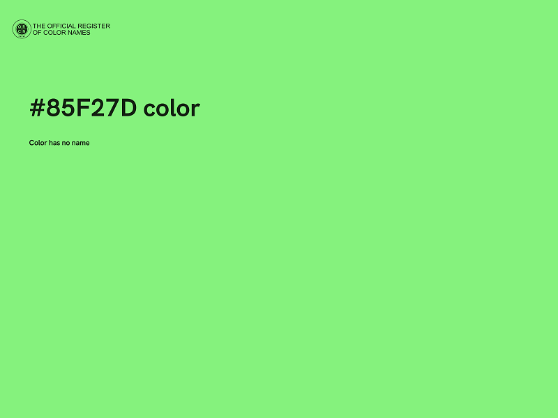 #85F27D color image