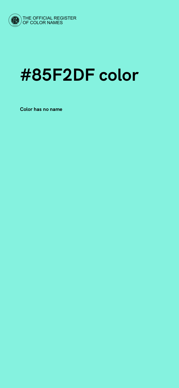 #85F2DF color image