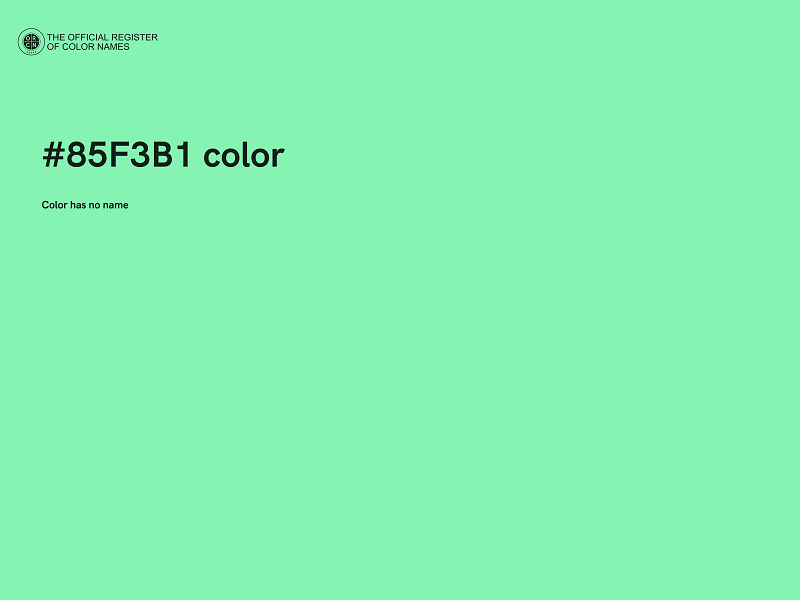 #85F3B1 color image