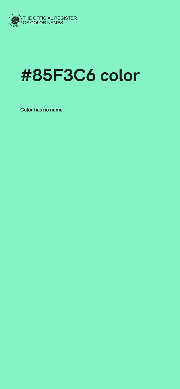 #85F3C6 color image