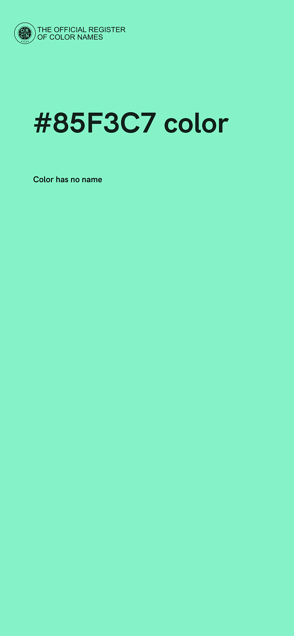 #85F3C7 color image