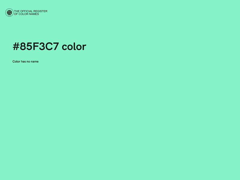 #85F3C7 color image