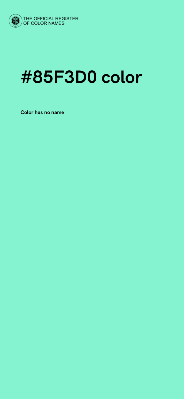 #85F3D0 color image