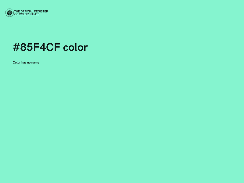 #85F4CF color image