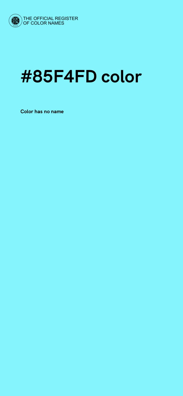 #85F4FD color image