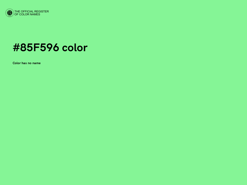 #85F596 color image