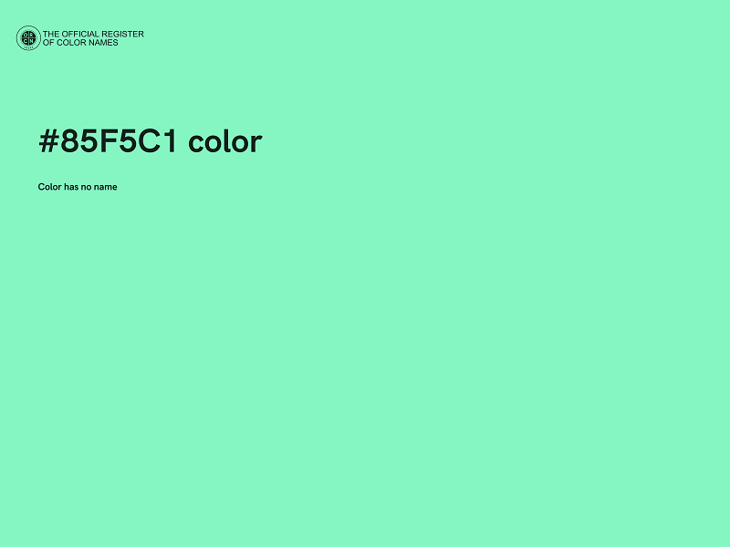 #85F5C1 color image