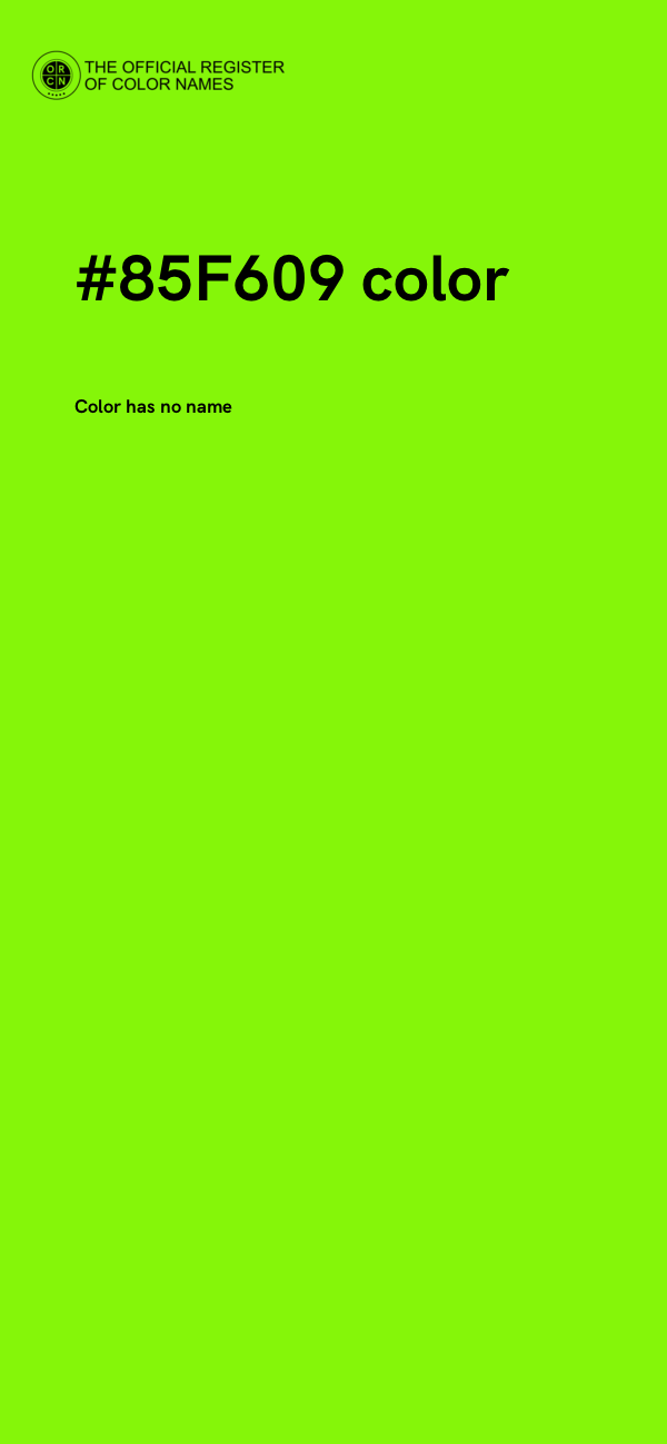 #85F609 color image