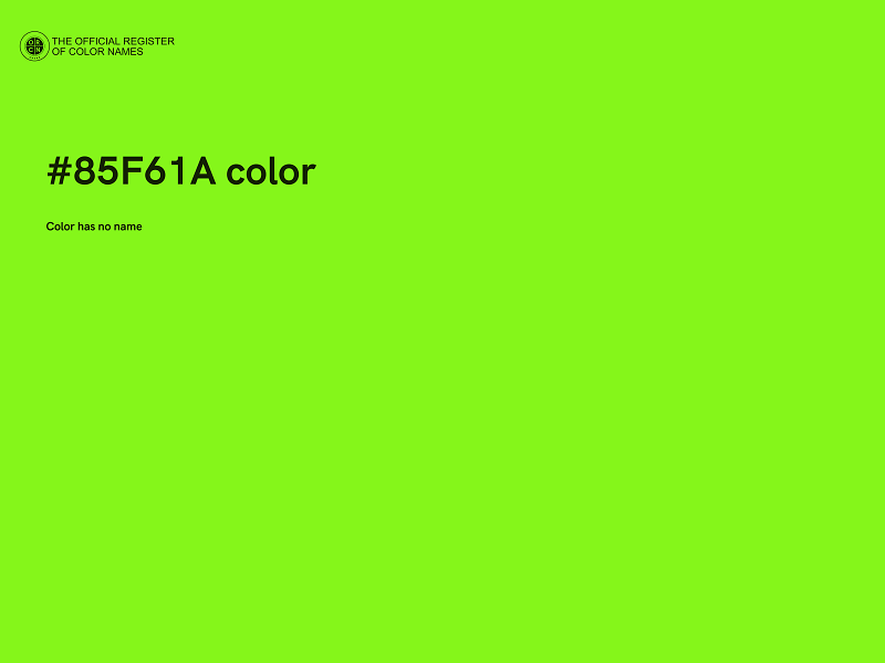#85F61A color image