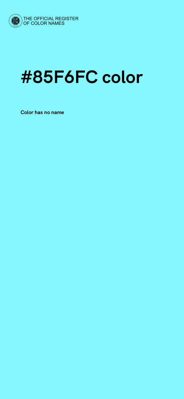 #85F6FC color image