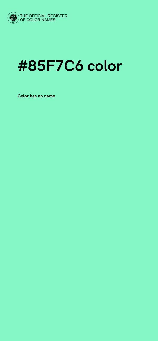 #85F7C6 color image