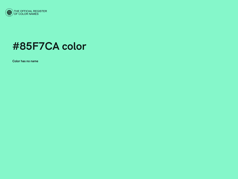 #85F7CA color image