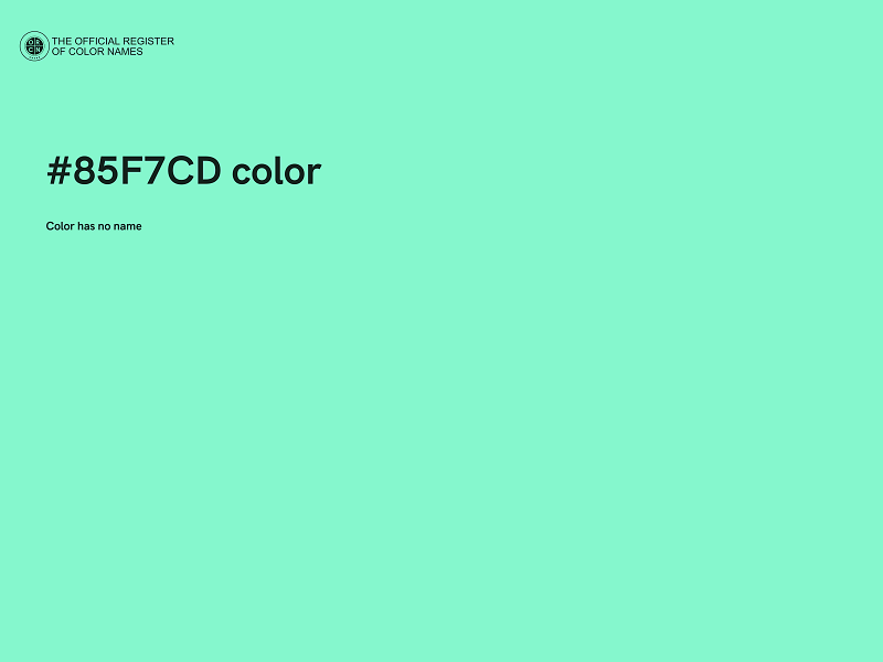 #85F7CD color image