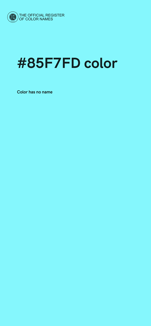 #85F7FD color image