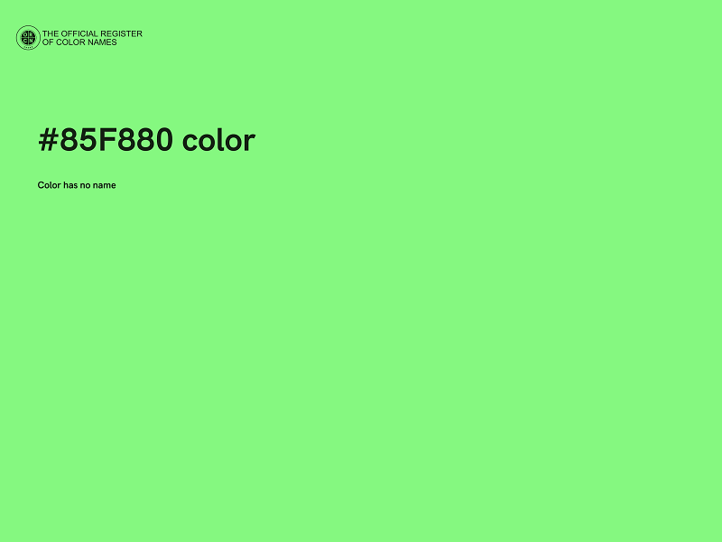 #85F880 color image