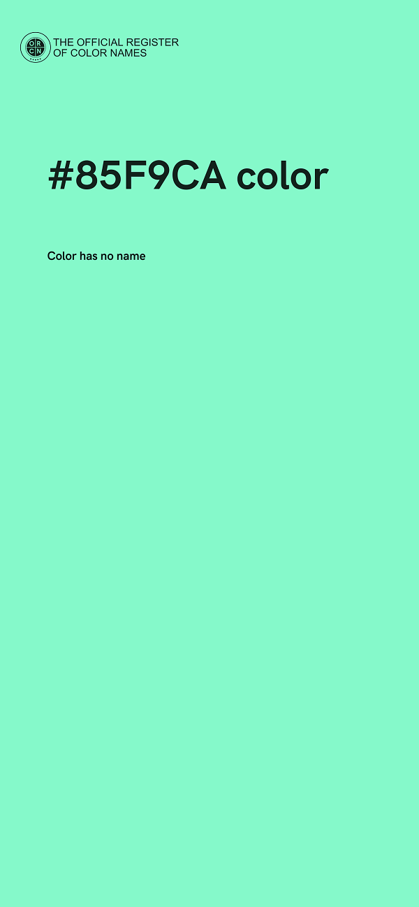 #85F9CA color image