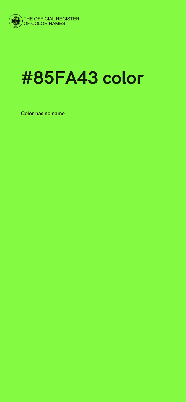 #85FA43 color image