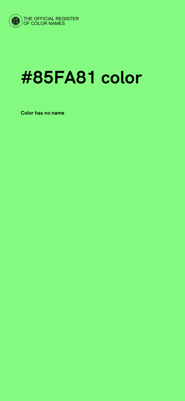 #85FA81 color image