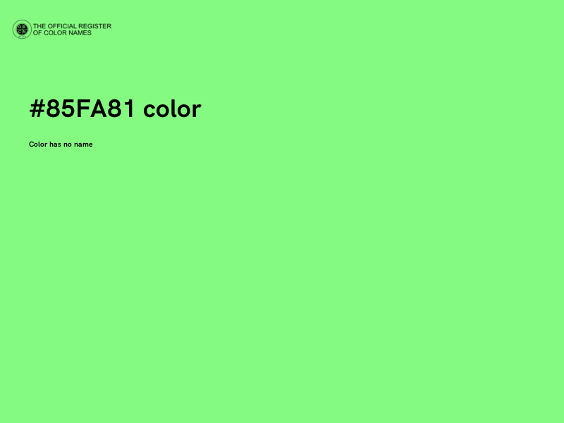 #85FA81 color image