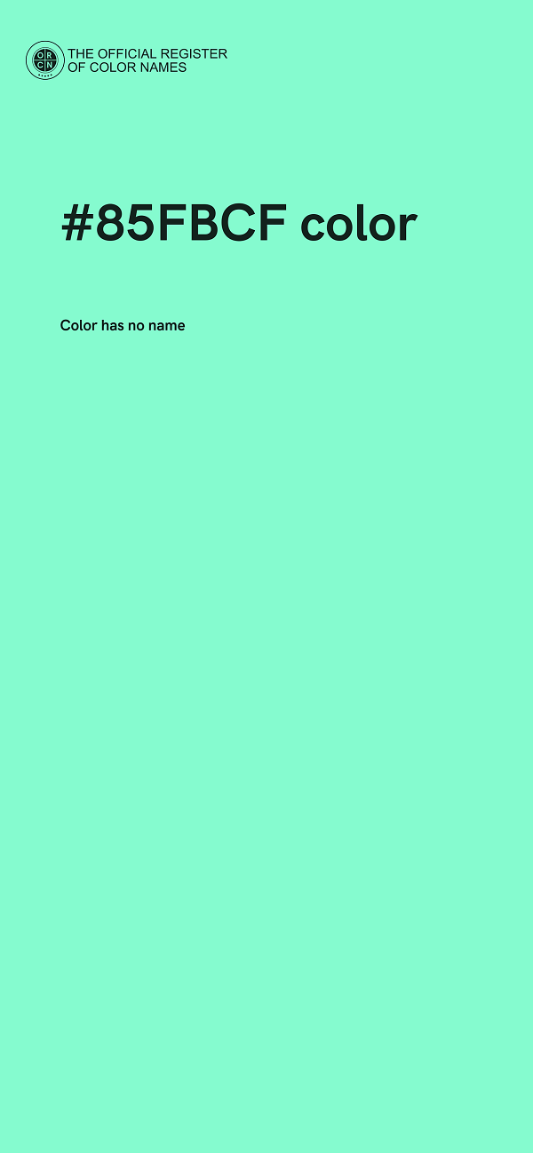 #85FBCF color image