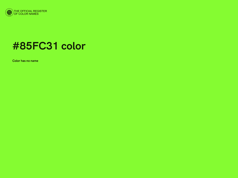 #85FC31 color image