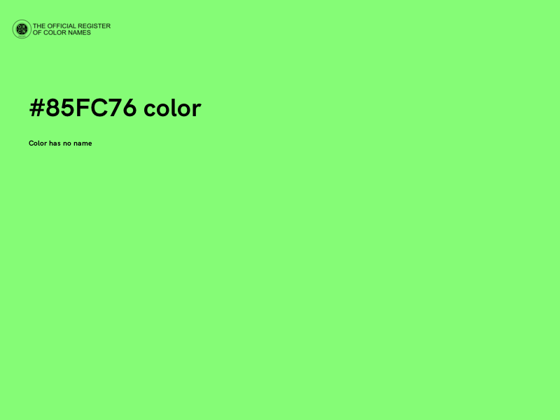 #85FC76 color image