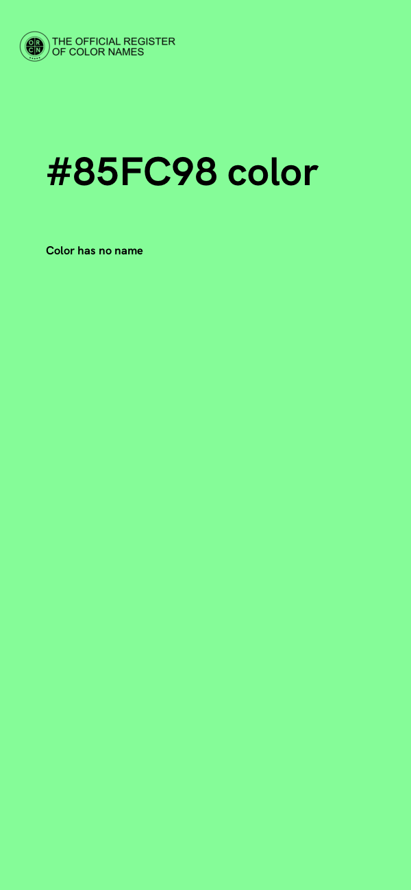 #85FC98 color image