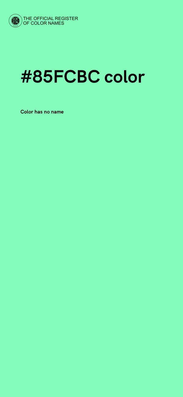 #85FCBC color image