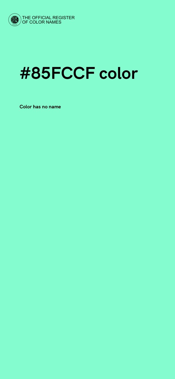 #85FCCF color image