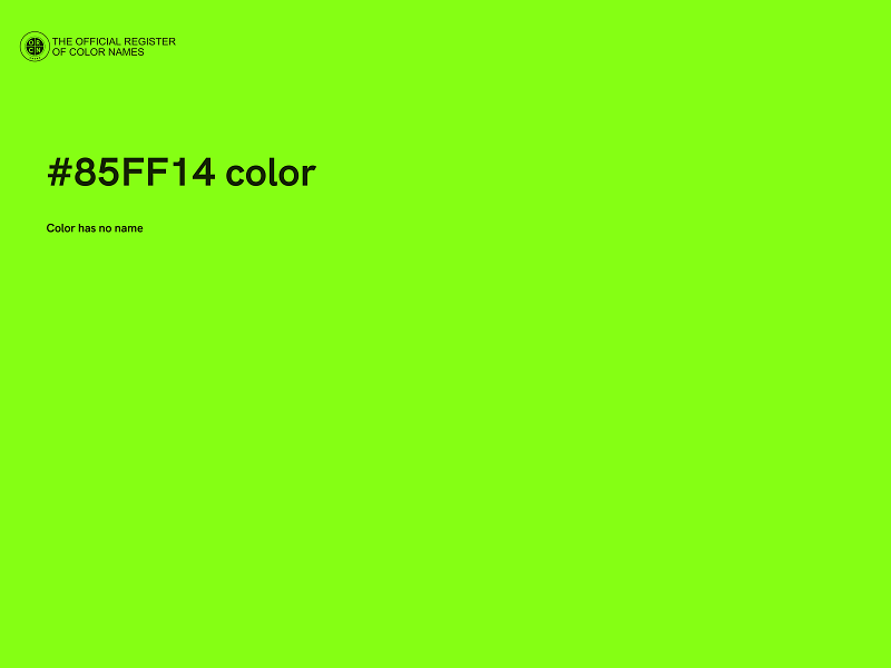 #85FF14 color image