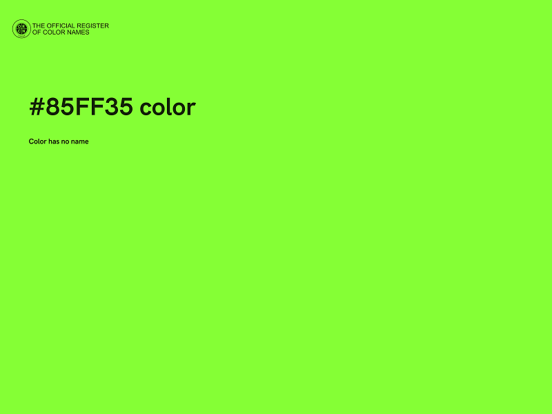#85FF35 color image