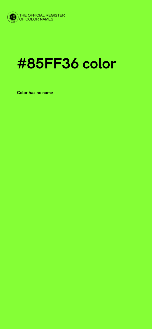 #85FF36 color image