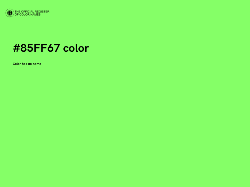 #85FF67 color image