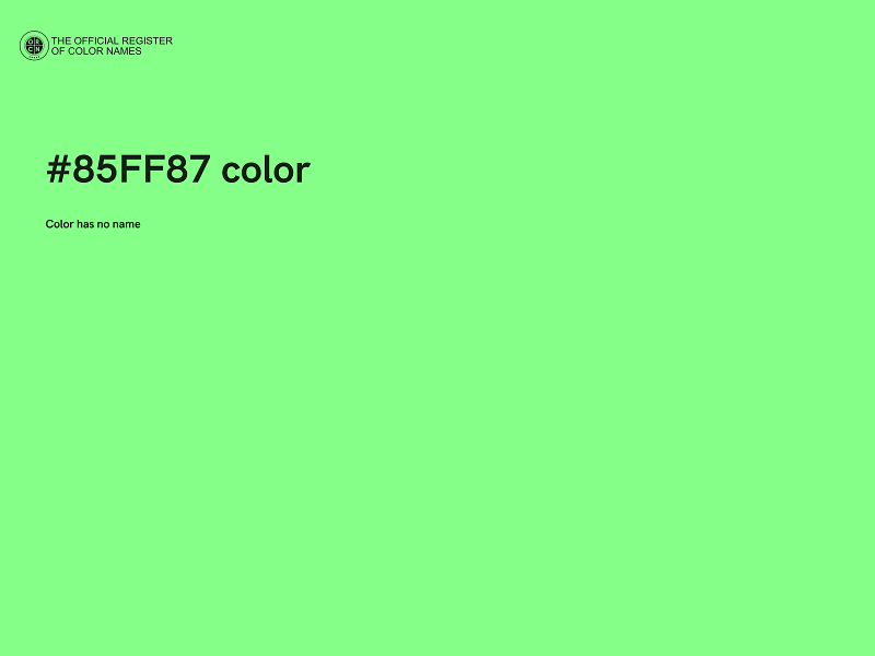 #85FF87 color image