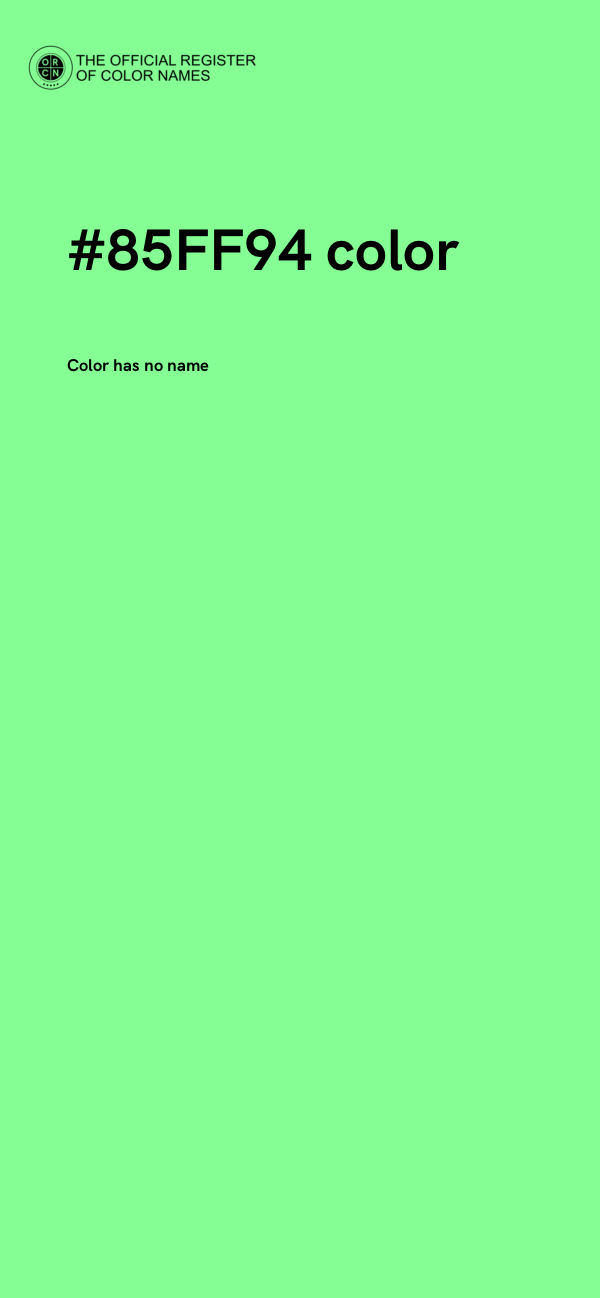 #85FF94 color image