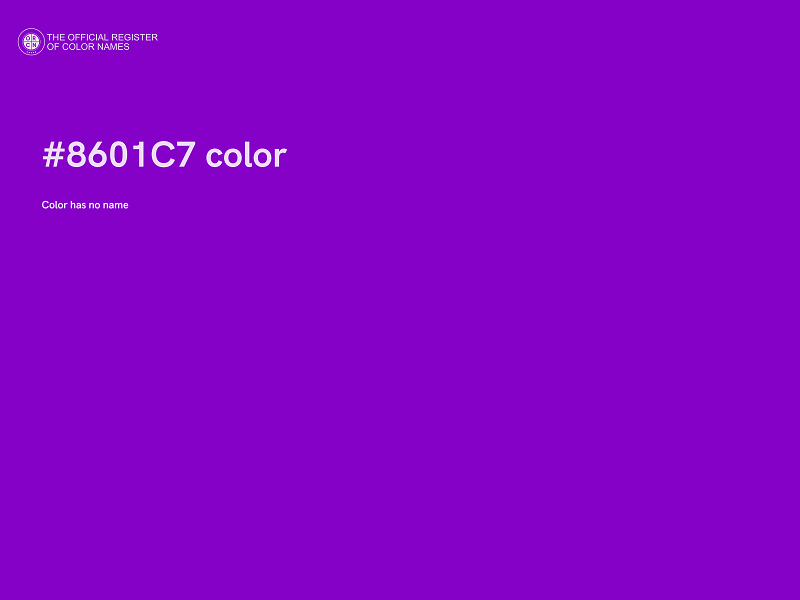#8601C7 color image