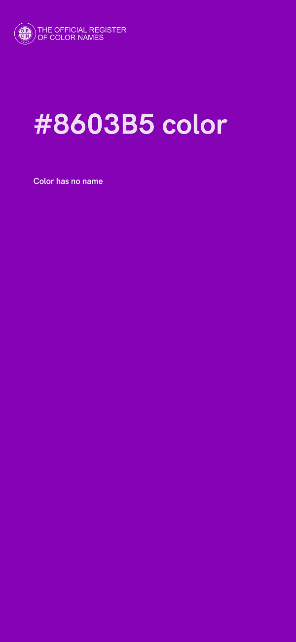 #8603B5 color image