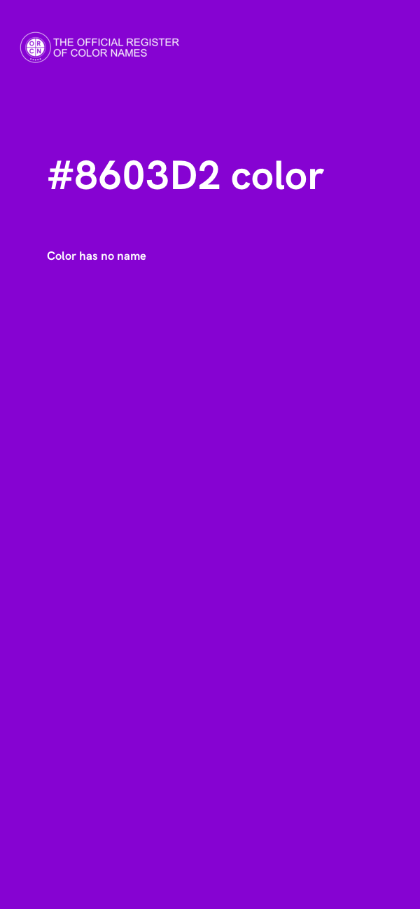 #8603D2 color image