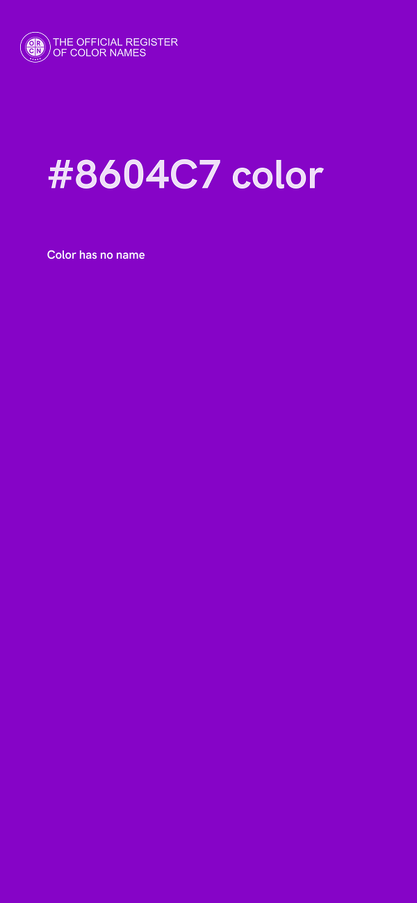 #8604C7 color image