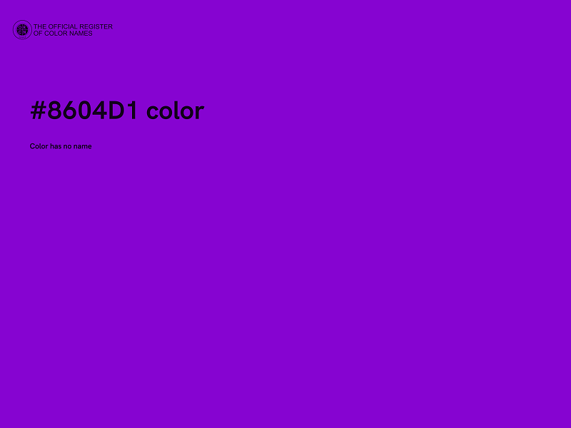 #8604D1 color image