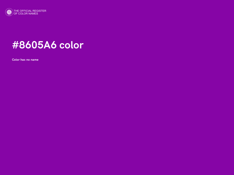 #8605A6 color image