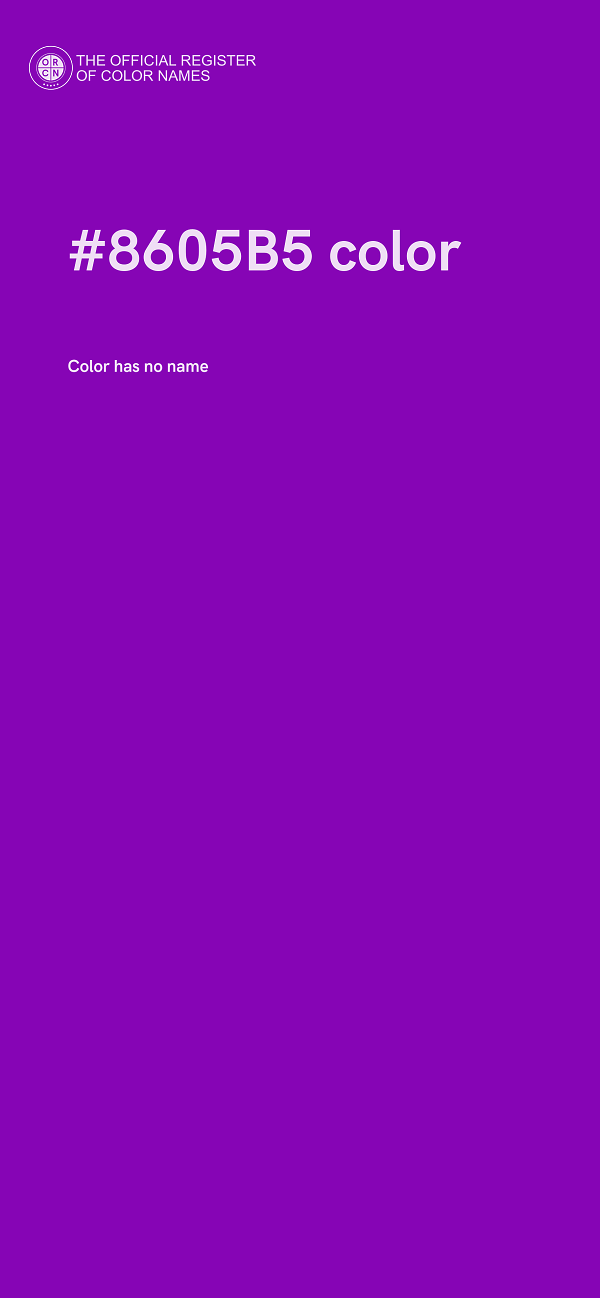 #8605B5 color image
