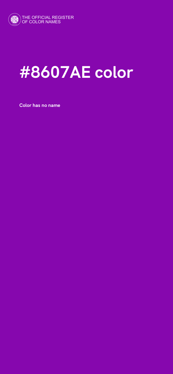 #8607AE color image