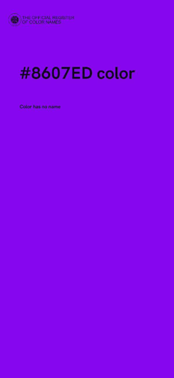 #8607ED color image