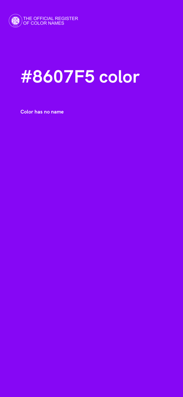 #8607F5 color image