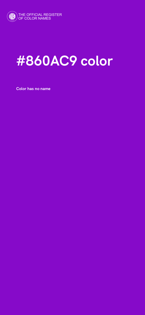 #860AC9 color image